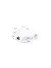 Monnalisa Logo-plaque Leather Sandals In White