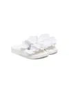 Monnalisa Logo-plaque Open-toe Slides In White