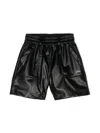 Monnalisa Logo-plaque Shorts In Black