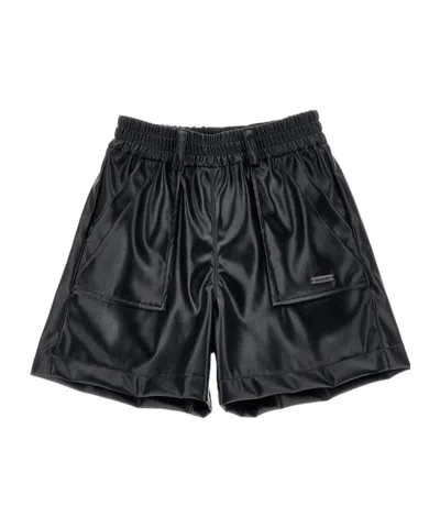 MONNALISA LOGO-PLAQUE SHORTS