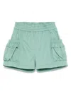 Monnalisa Logo-plaque Shorts In Green
