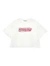 Monnalisa Logo-print T-shirt In Neutral