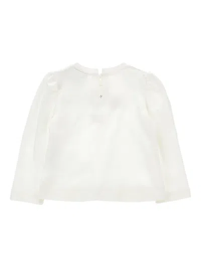 Monnalisa Kids' Logo-print T-shirt In White