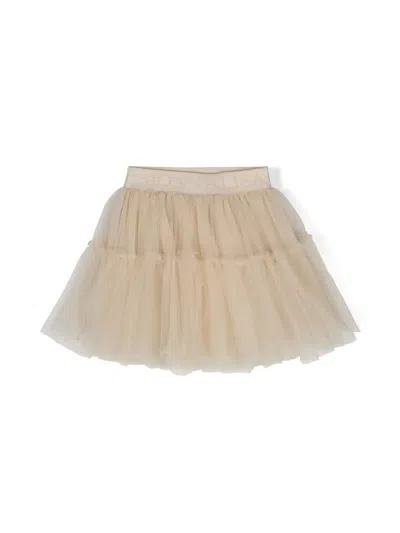 MONNALISA LOGO-WAISTBAND TULLE TUTU