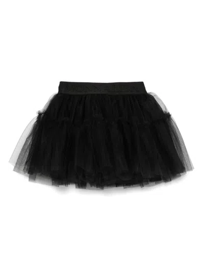 Monnalisa Babies' Logo Waistband Tutu In Black