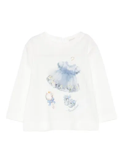 Monnalisa Babies' Long-sleeve Top In White