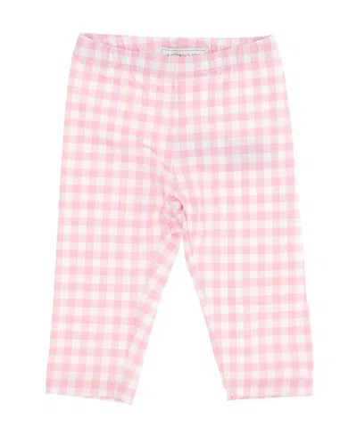 Monnalisa Looney Tunes Gingham Leggings In Pink