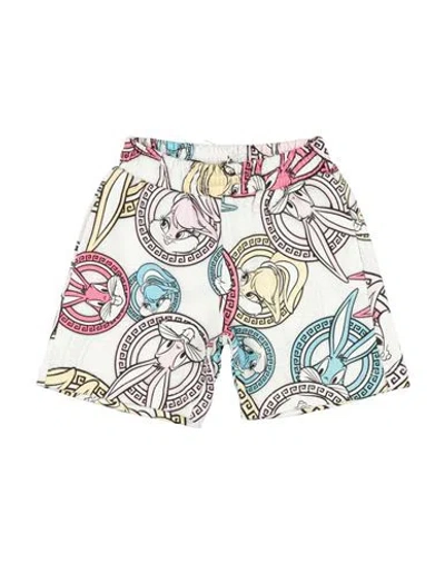 Monnalisa Babies'  Looney Tunes Toddler Girl Shorts & Bermuda Shorts Ivory Size 4 Cotton In White