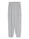 Monnalisa Lurex Cargo Trousers In Grey