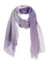 Monnalisa Lurex Fabric Pashmina In Cream + Wisteria