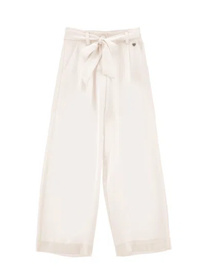 Monnalisa Kids'   Matte Satin Trousers In Light Pink