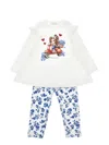 Monnalisa Maxi T-shirt With Vespa In Blue
