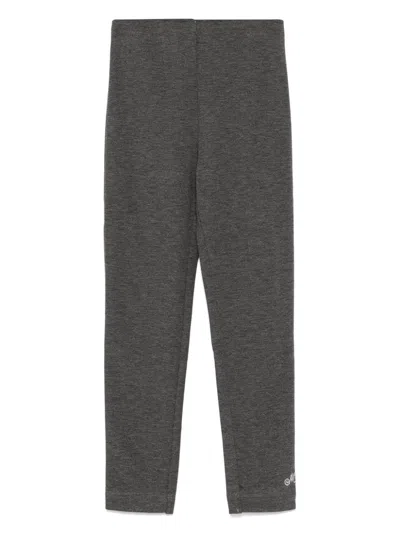Monnalisa Kids' Mélange-effect Leggings In Grey