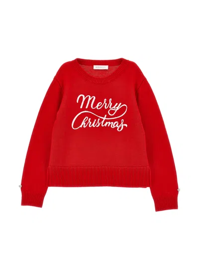 MONNALISA MONNALISA  MERRY CHRISTMAS SWEATER