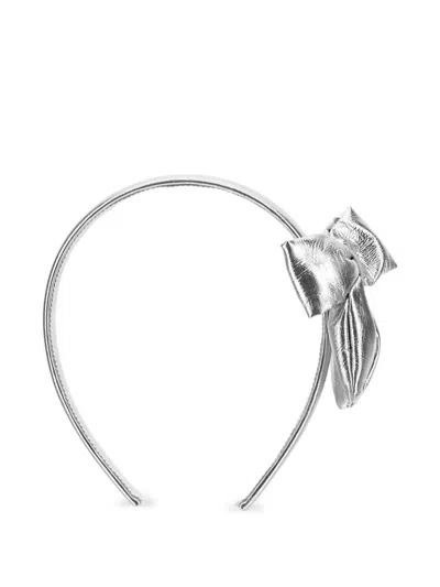 Monnalisa Kids' Metallic Bow-detail Headband