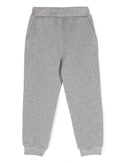 Monnalisa Kids' Metallic-effect Trousers In Silver