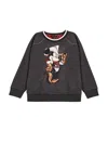 Monnalisa Mickey Mouse Sweatshirt In Charcoal Grey