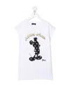 Monnalisa Mickey-print T-shirt In White