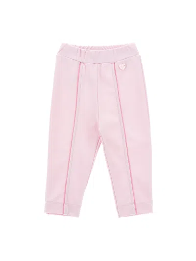 Monnalisa Kids'   Milano Stitch Leggings In Pink  + Fuchsia