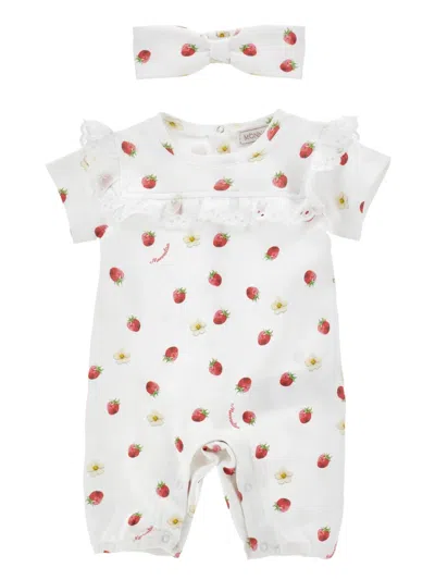 Monnalisa Mini Dress For Girls - Perfect In White