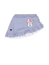 Monnalisa Minnie Mouse Asymmetric Skirt In White