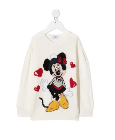Monnalisa Minnie Mouse Jumper In White