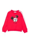 Monnalisa Minnie Mouse Sequin Sweatshirt In Red