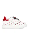 Monnalisa Minnie Mouse Sneakers In Animal Print