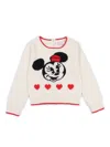 Monnalisa Minnie Sweater In White