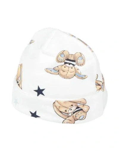 Monnalisa Babies'  Newborn Boy Hat White Size 3 Cotton