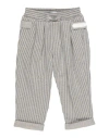 Monnalisa Newborn Boy Pants Grey Size 3 Cotton In Grey