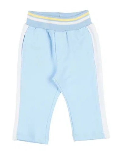 Monnalisa Babies'  Newborn Boy Pants Sky Blue Size 3 Cotton, Elastane