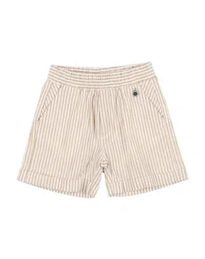 Monnalisa Babies'  Newborn Boy Shorts & Bermuda Shorts Sand Size 3 Cotton, Elastane In Neutral