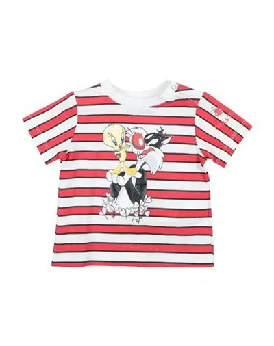 Monnalisa Babies'  Newborn Boy T-shirt Red Size 3 Cotton, Elastane