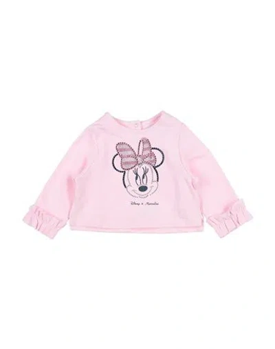 Monnalisa Babies'  Newborn Girl Sweatshirt Pink Size 3 Cotton