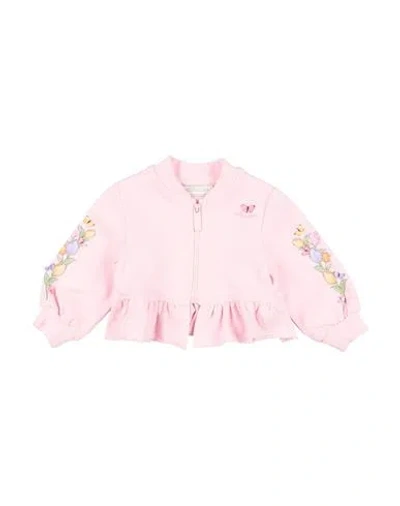Monnalisa Babies'  Newborn Girl Sweatshirt Pink Size 3 Cotton, Elastane