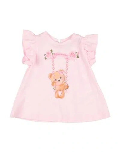 Monnalisa Babies'  Newborn Girl T-shirt Pink Size 3 Cotton