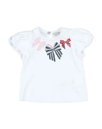 Monnalisa Babies'  Newborn Girl T-shirt White Size 3 Cotton
