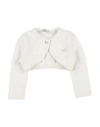 Monnalisa Newborn Girl Wrap Cardigans Light Grey Size 3 Wool, Viscose, Polyamide, Metallic Fiber, Ca In Grey