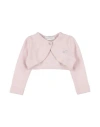 Monnalisa Babies'  Newborn Girl Wrap Cardigans Light Pink Size 3 Wool, Viscose, Polyamide, Metallic Fiber, Ca