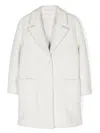 Monnalisa Notched-lapels Single-breasted Coat In Neutrals