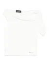 Monnalisa One Sleeve Top In White