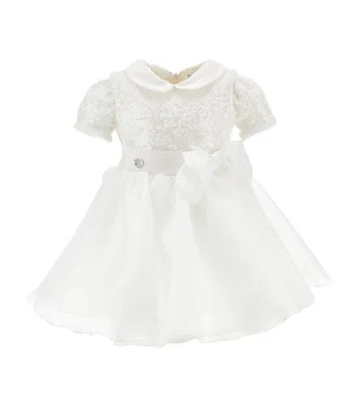 Monnalisa Babies' Organza And Tulle Dress In White