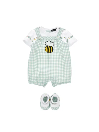 Monnalisa Babies' Overall Mit Kleinen Schuhen In Green