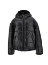 Monnalisa Oversized Short Down Jacket In Black