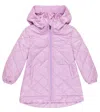 Monnalisa Padded Coat In Glicine