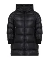 Monnalisa Padded Hooded Coat In Black