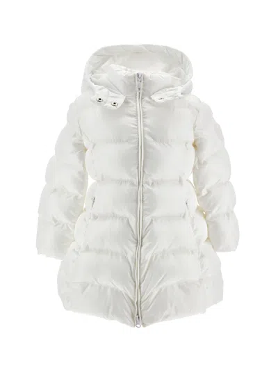 Monnalisa Padded Jacket With Hood In White