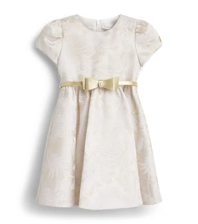 Monnalisa Kids'  Paisley Dress In Neutral