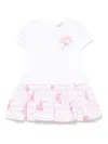 Monnalisa Panelled-design Dress In White